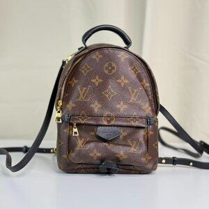 Louis Vuitton Monogram Canvas Palm Spring Backpack Mini Brown Travel Bag